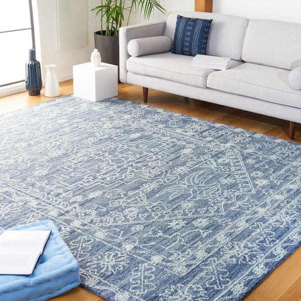 Marquee Navy 8 ft. x 10 ft. Persian Oriental Area Rug