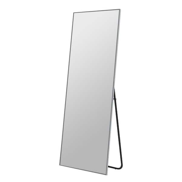 Unbranded 21 in. W x 64 in. H Modern Rectangle Oversized Sapphire Metal Framed Full Length Standing Mirror
