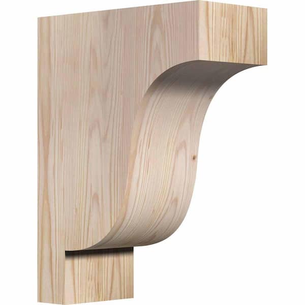 Ekena Millwork 5-1/2 in. x 12 in. x 16 in. Douglas Fir Newport Smooth Corbel