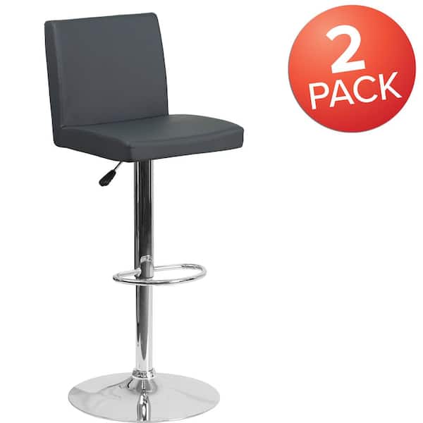 Carnegy Avenue 32.25 in. Gray Bar stool (Set of 2)