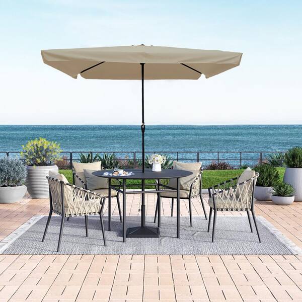 jcpenney outdoor oasis 10x6ft rectagular cranktilt market patio umbrella SAFAVIEH - Cannes 9-Foot Crank - Ivory Canopy - Solid Wood Pole - Design The premium 180G polyester canopy is water Best Choice Products 10ft Outdoor