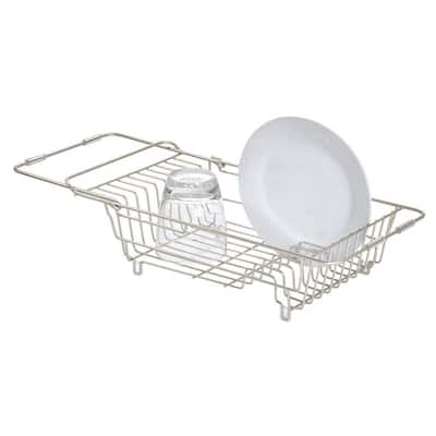 Kitchen Details Silicone Coated Roll Up Over the Sink Drying Rack  28032-GREY - The Home Depot