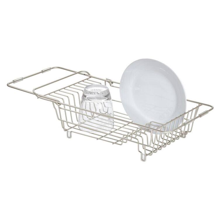 iDesign Over The Sink Dish Drainer, Satin