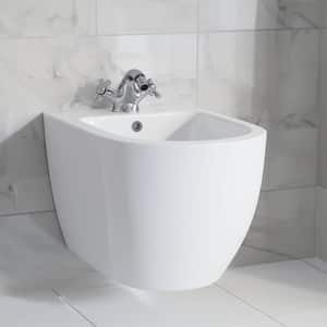 St. Tropez Wall Hung Elongated Bidet in Glossy White