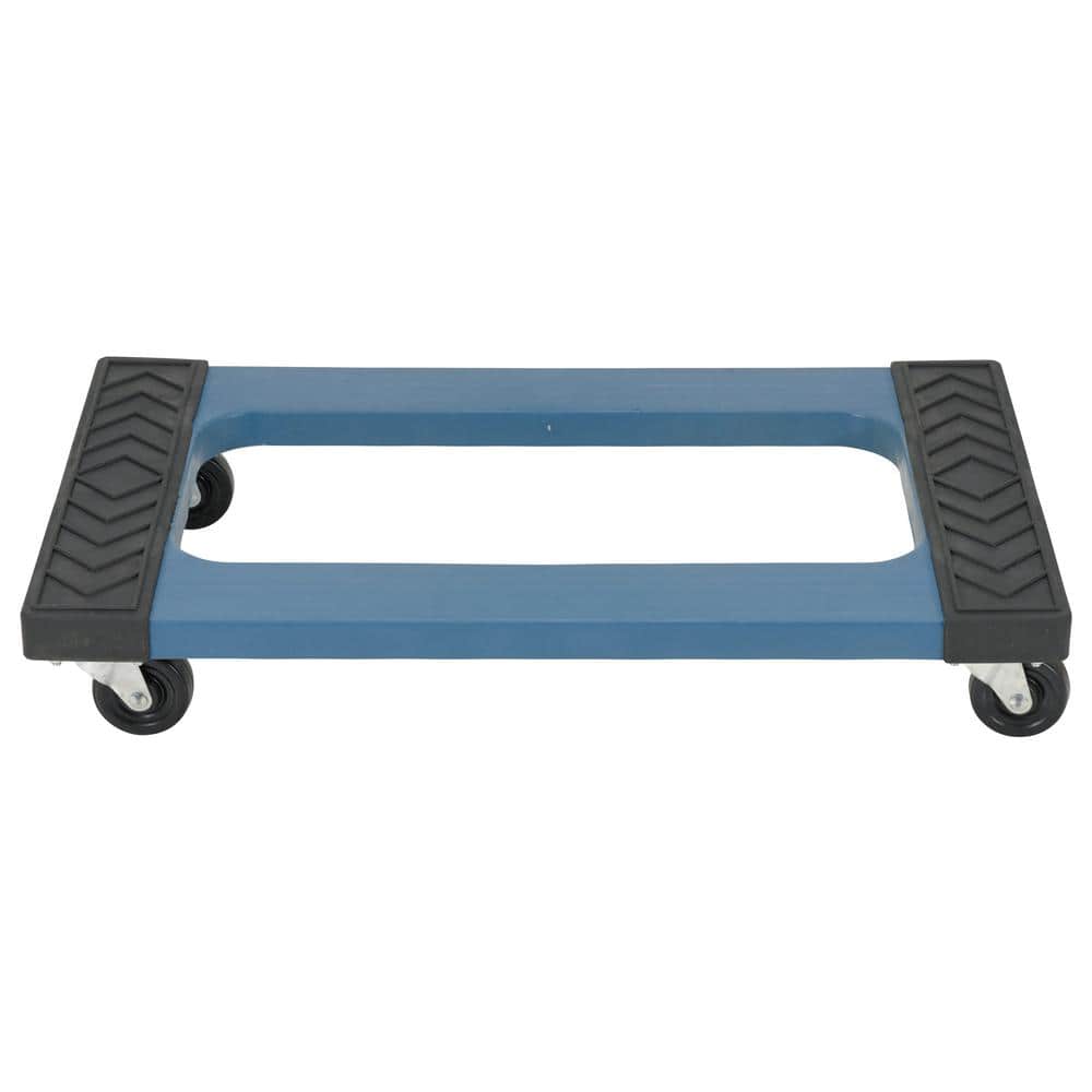 MaxPro 1000 lb Capacity 18x30" Heavy-Duty Plastic Dolly with Rubber Wheels