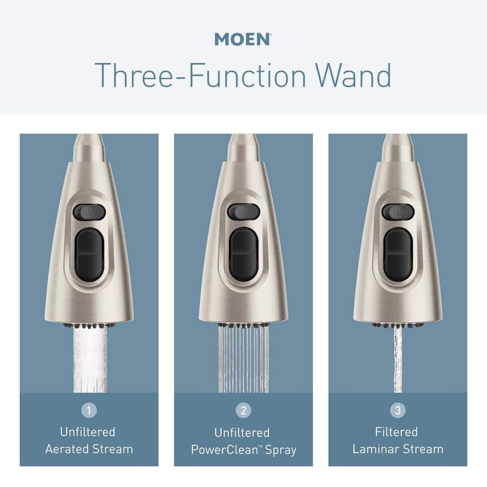 Spot Resist Stainless Steel High Arc Pulldown Kitchen Faucet