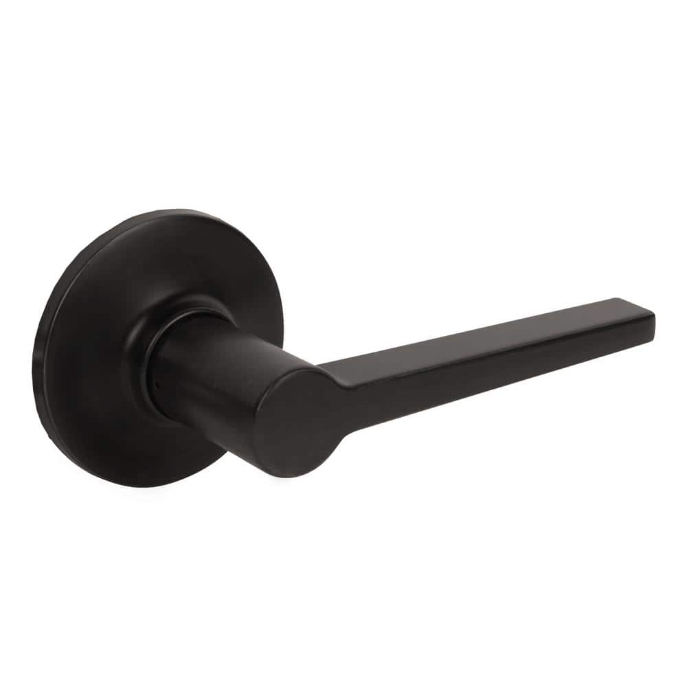 DELANEY HARDWARE Tulina Black Dummy Door Lever D25229 The Home Depot