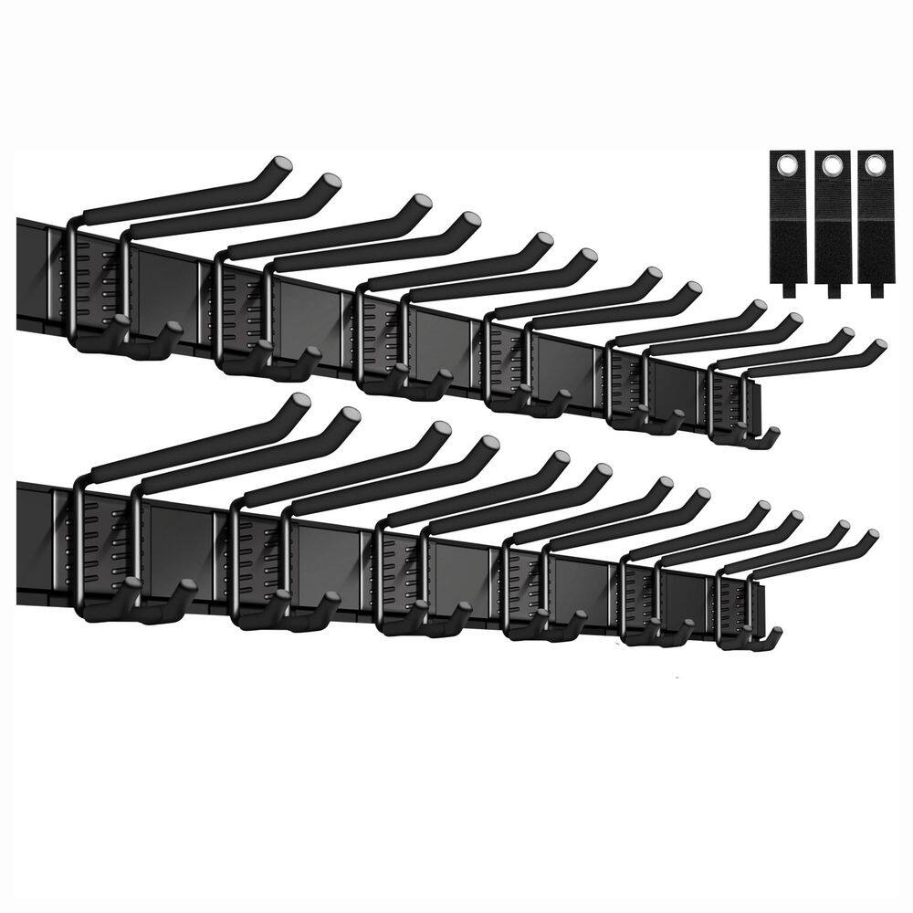 21 Pack Garage Wall Rack Carbon Steel Black Powder Coated Heavy Duty 1200 lbs with Hooks for Tool Storage price history on PriceWatchPro