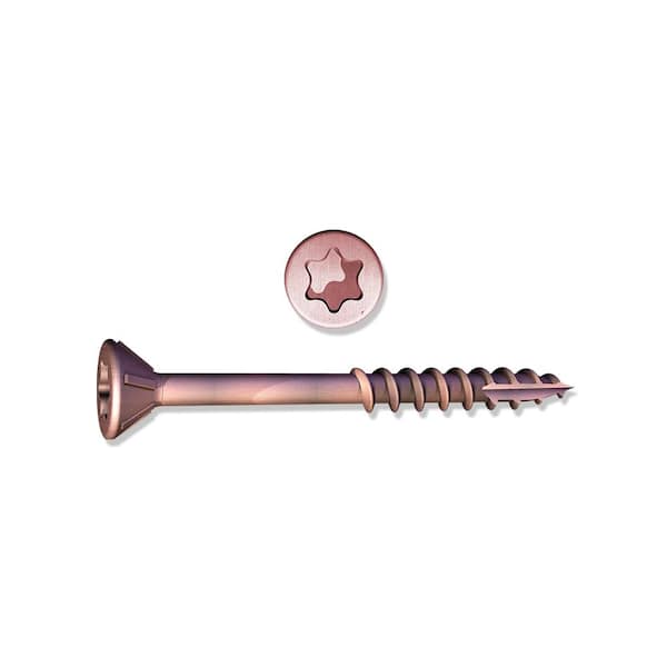 Grabber #8 x 3 in. Star Flat-Head Wood Deck Screw (25-Pack)