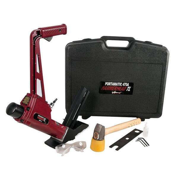 Porta-Nails Pneumatic 16-Gauge Floor Nailer for T and L Cleat Nails