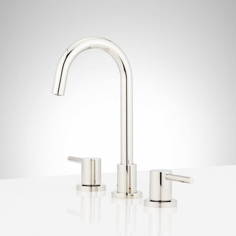 SIGNATURE HARDWARE Lexia 8 in. Widespread Double Handle Bathroom Faucet ...