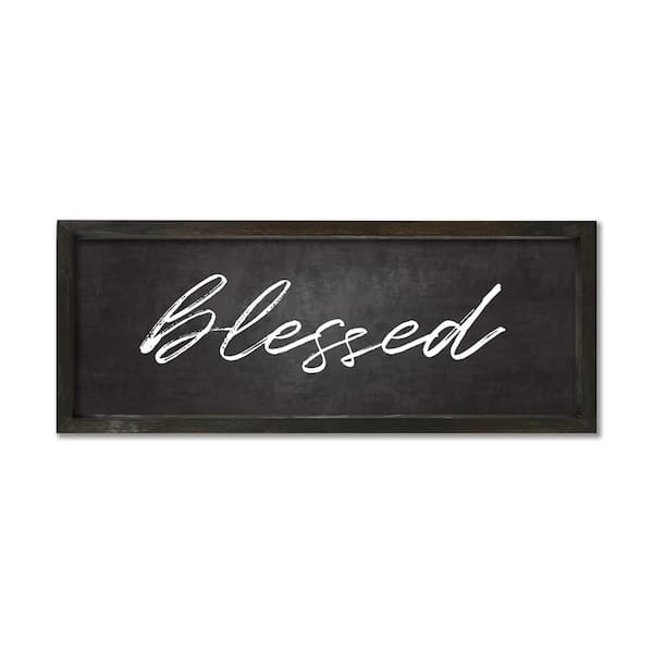 Unbranded Blessed Farmhouse Decorative Sign - 7 in. x 20 in.
