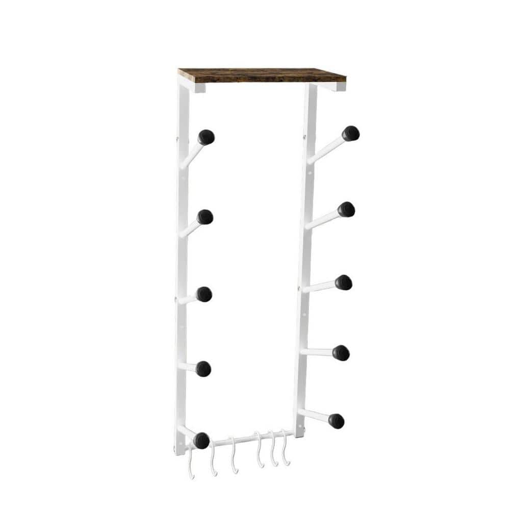 5-Layer Wall Mount Skateboard Rack, Skateboard Wall Display Hanger Racking 