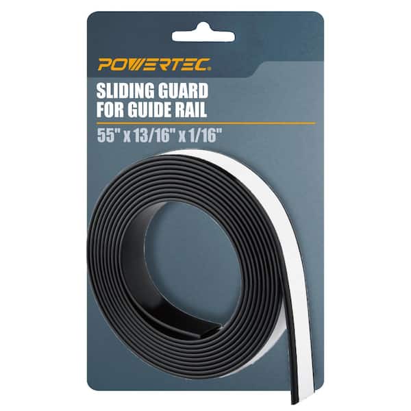 ‎POWERTEC Track Saw Guide Rail Slide Strip, 55 in. Sliding Guard for Makita, Festool, Milwaukee, POWERTEC Guide Rails
