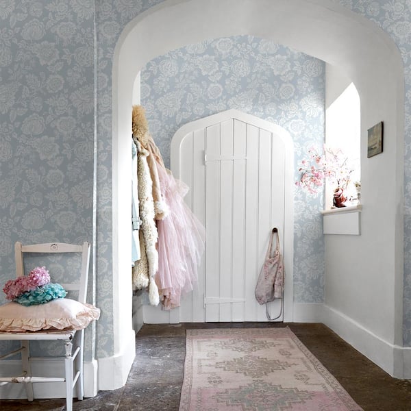 Rachel Ashwell Stipple Blue Wallpaper