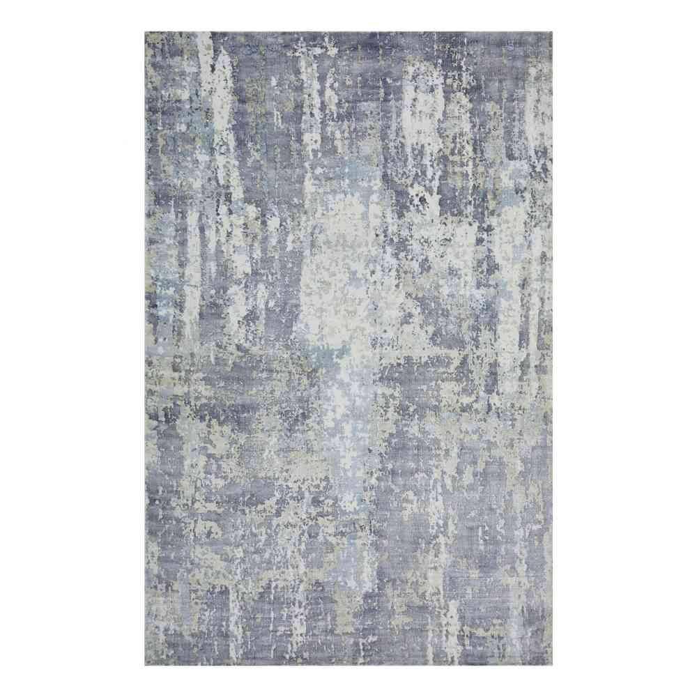 Solo Rugs Ikat Orai One of a Kind Hand Knotted Area Rug 8' 1 x 9' 10 Linen