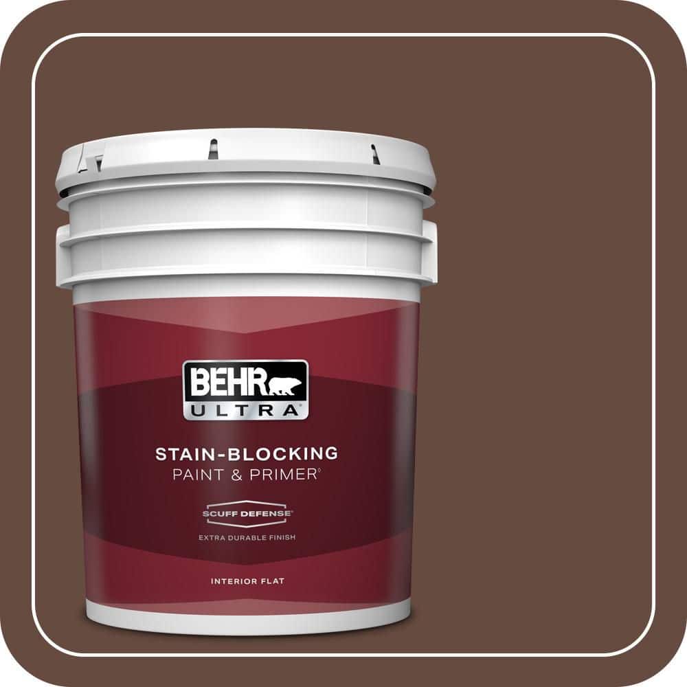 5 gal. #QE-16 Earth Chicory Extra Durable Flat Interior Paint & Primer product image for price tracking