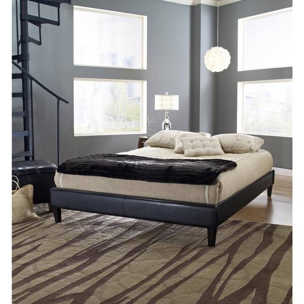 Rest Rite Fairview Queen Faux Leather Upholstered Bed