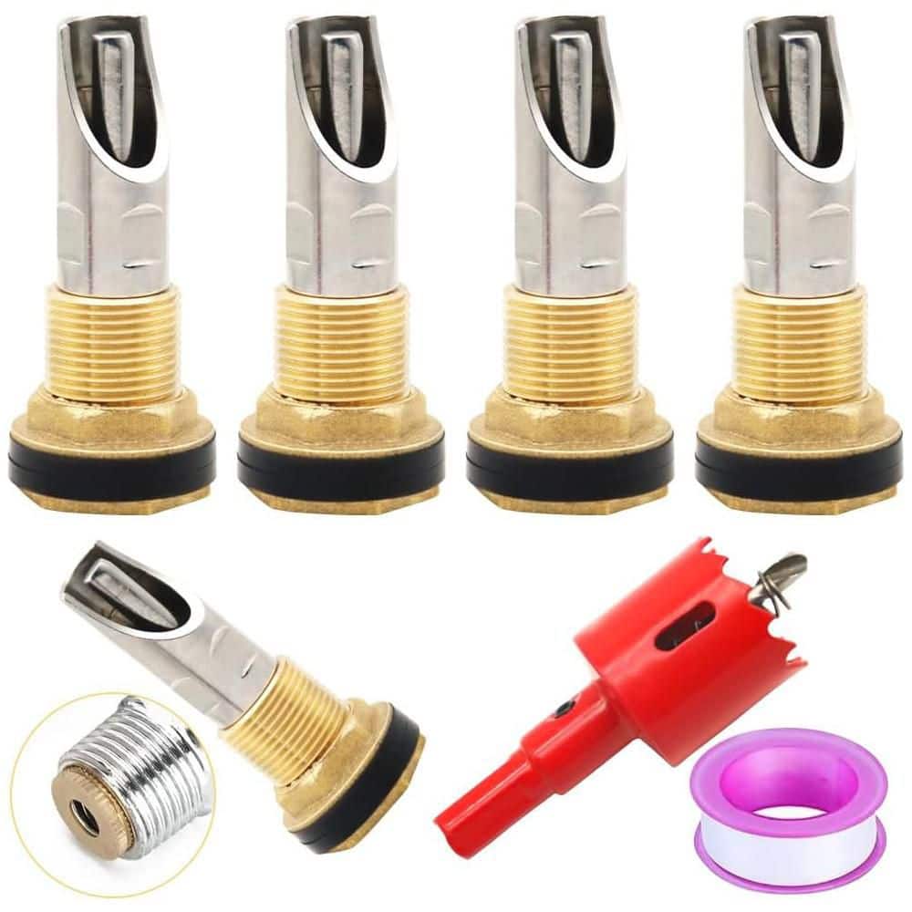 Automatic Pig Nipple Drinkers Kit with Brass Water Tank Connectors and Hole Opener for Pigs Goats Swine Piglets price history on PriceWatchPro