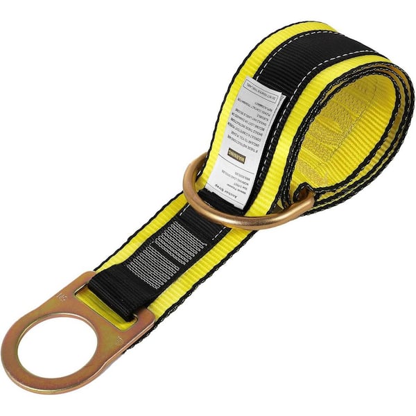 3' 4' 6' Safety Strap Fall Protection Cross Arm Strap Lanyard with D Ring for Harness Anchorage Lifeline Retractable