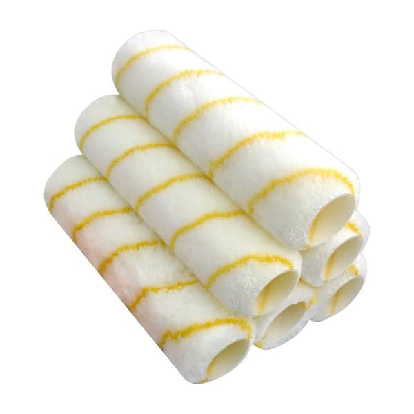 9 in. x 1/2 in. Standard Microfiber Paint Roller Covers (6-Pack )
