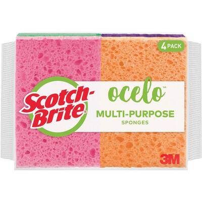 5.8 in. Cellulose Sponge (4-Pack)