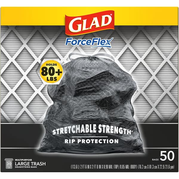 Glad ForceFlex Trash Bags Unrivaled Strength for a Mess-Free Life