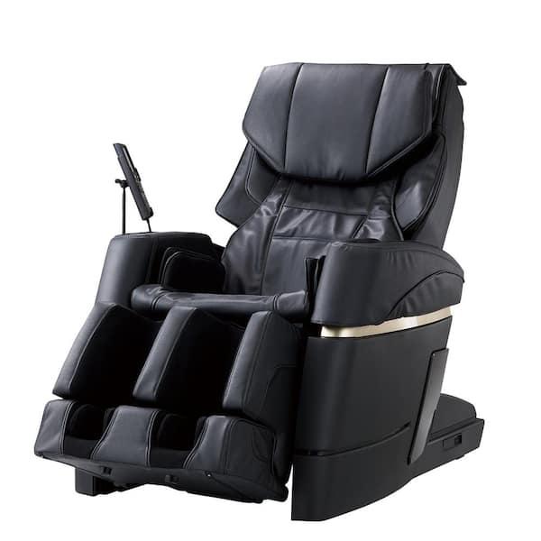 Synca Wellness Synca - Black/Modern Synthetic Leather 4D Massage Chair with Touchscreen
