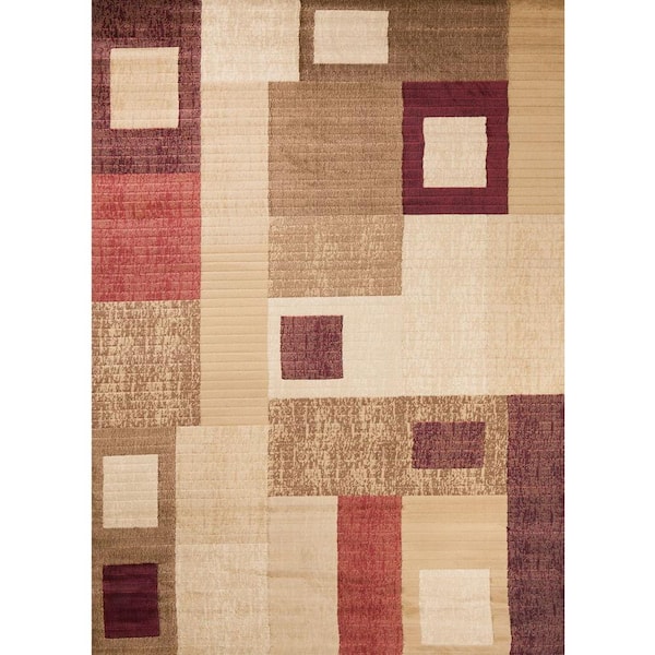 Concord Global Trading Soho Rectangles Tonel 5 ft. x 7 ft. Area Rug