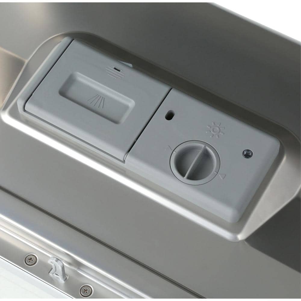 Silver Compact Countertop Dishwasher with Front Control Panel