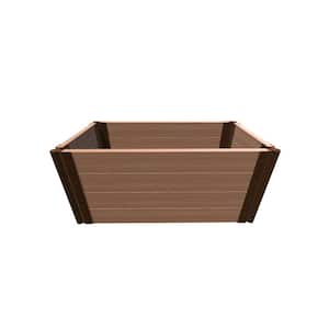 Tool-Free Classic Sienna 2 ft. x 4 ft. x 22 in. Composite Raised Garden Bed - 2 in. Profile