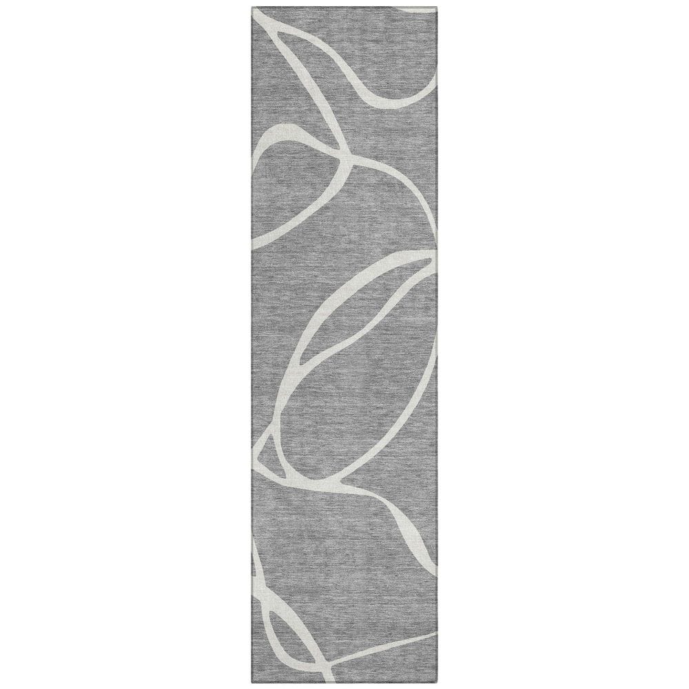 Chantille Machine Washable Indoor/Outdoor Abstract ACN999 Gray 2 ft. 3 in. x 7 ft. 6 in. Area Rug price history on PriceWatchPro