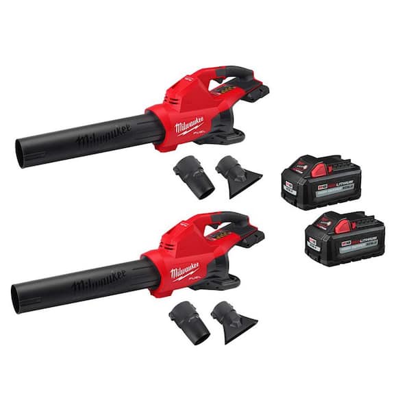 Milwaukee M18 FUEL Dual Battery 145 MPH 600 CFM 18V Lithium-Ion Brushless Cordless Handheld Blower (2) w/(2) 6.0 Ah Batteries