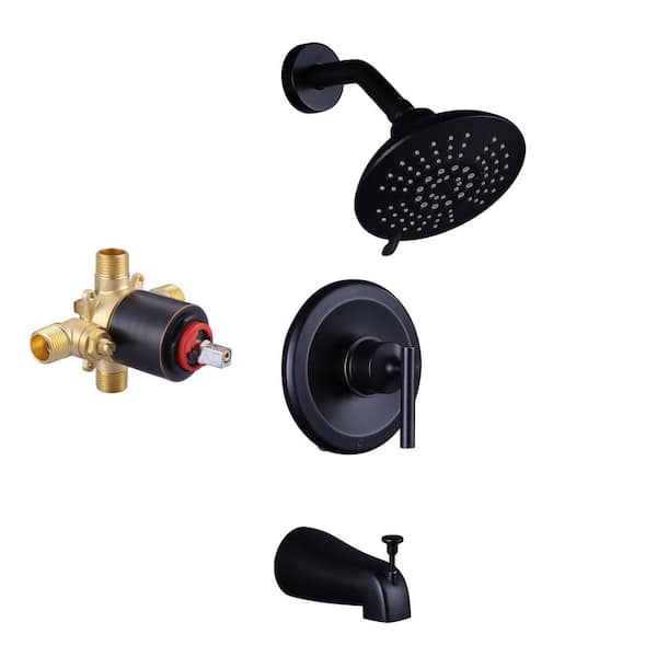 Single-Handle 5-Spray Tub and Shower Faucet in Oil Rubbed Bronze (Valve Included) Single-Handle 5-Spray Tub and Shower Faucet in Oil Rubbed Bronze (Valve Included)