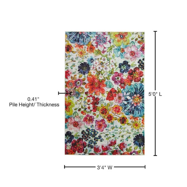 170316 Bloom Geo Blossom Teal-flat Fold One Yard Cuts 