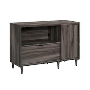 Clifford Place 44.055 in. Jet Acacia TV Credenza with Storage Accommodates TV's up to 46 in.