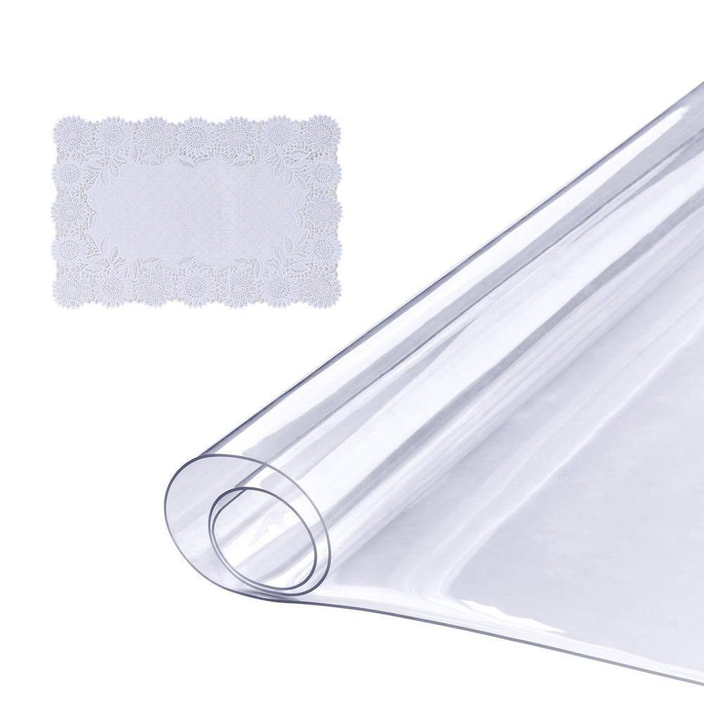 Clear PLASTIC Vinyl TABLECLOTH Protector Table Cover Catering Home
