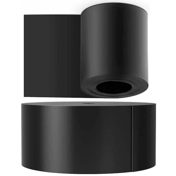 ATENGNES 10 in. W x 40 ft. L Black Recycled Flexible HDPE Coiled Terrace Board Landscape Edging Against Invading Weeds