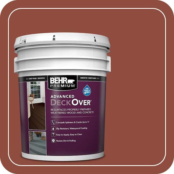 5 gal. #SC-330 Redwood Smooth Solid Color Exterior Wood and Concrete Coating