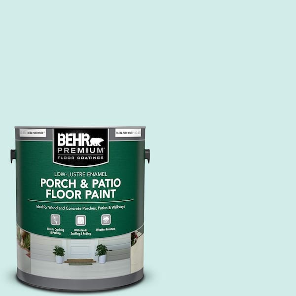 BEHR PREMIUM 1 gal. #510C-1 Ionic Sky Low-Lustre Enamel Interior/Exterior Porch and Patio Floor Paint