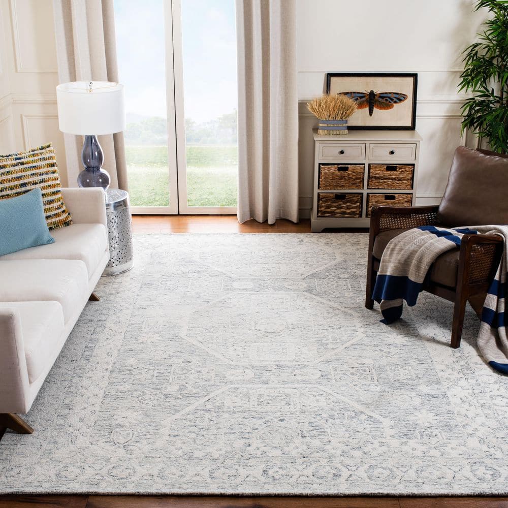 Ivory Elegance 10' x 14' Handmade Wool Tufted Rug