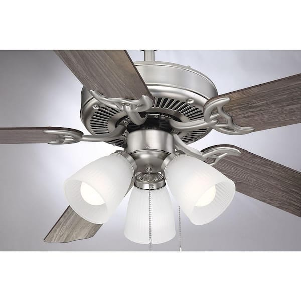 TUXEDO PARK LIGHTING 52 in. Indoor Brushed Nickel Ceiling TUXEDO PARK LIGHTING 52 in. Indoor Brushed Nickel Ceiling