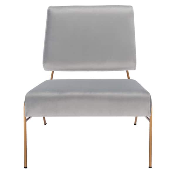 SAFAVIEH Romilly Gray/Gold Upholstered Accent Chairs