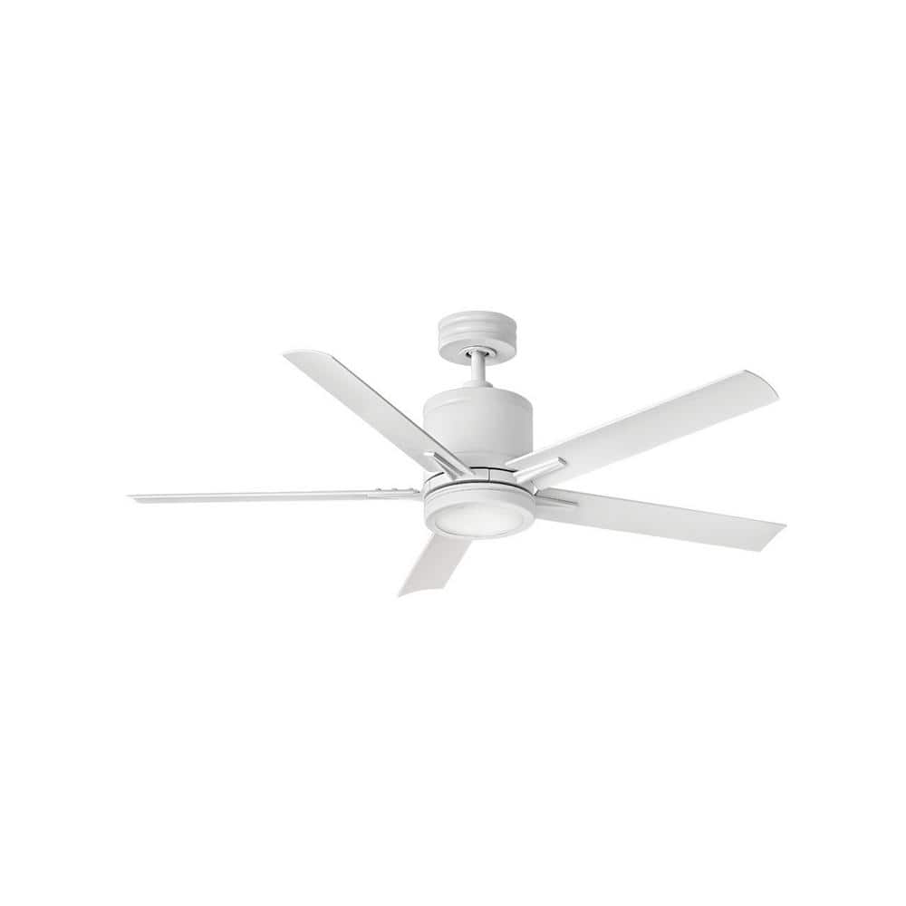 "Vail 52"" Integrated LED 6-Speed Indoor/Outdoor Ceiling Fan, Matte White" price history on PriceWatchPro