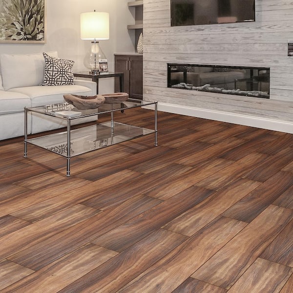Hawaiian Burnt Koa 6 MIL x 7.1 in. W x 48 in. L Click Lock Waterproof Luxury Vinyl Plank Flooring (19.02 sqft/case)