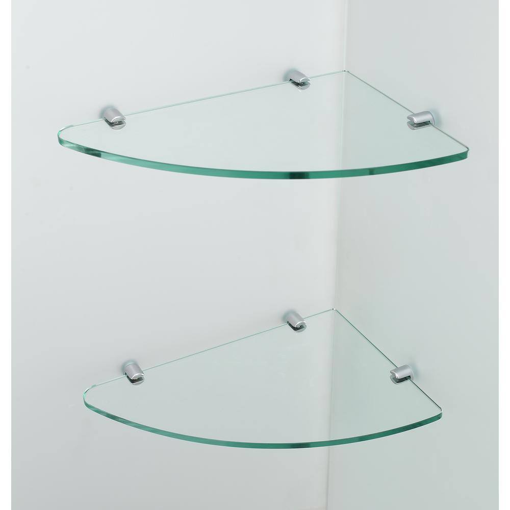Belmore GS 72" Frameless Clear Glass Hinged Shower Door with Chrome Hardware