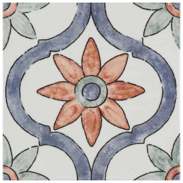 Merola Tile Bourges Arco 7-7/8 in. x 7-7/8 in. Ceramic Wall Tile (11.0 sq. ft./Case)