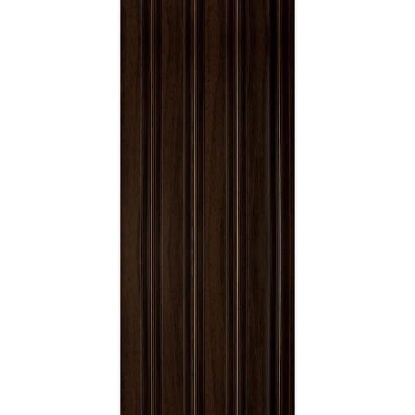 Pinstripe 1/2 in. x 0.79 ft. x 9.3 ft. White Gilded Mahogany Glue-Up Foam Wood Slat Walls (20-Pack)/147 sq. ft.