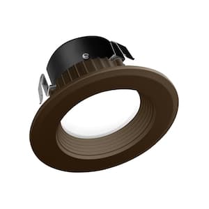 DLR Series 3 in. Housing Required Remodel Oil-Rubbed Bronze Integrated LED Recessed Light Kit, 3000K