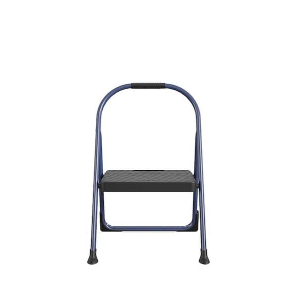 Cosco 1-Step Big Step Steel and Resin Step Stool (ANSI Type 2, 225 lbs. Weight Capacity in Navy)